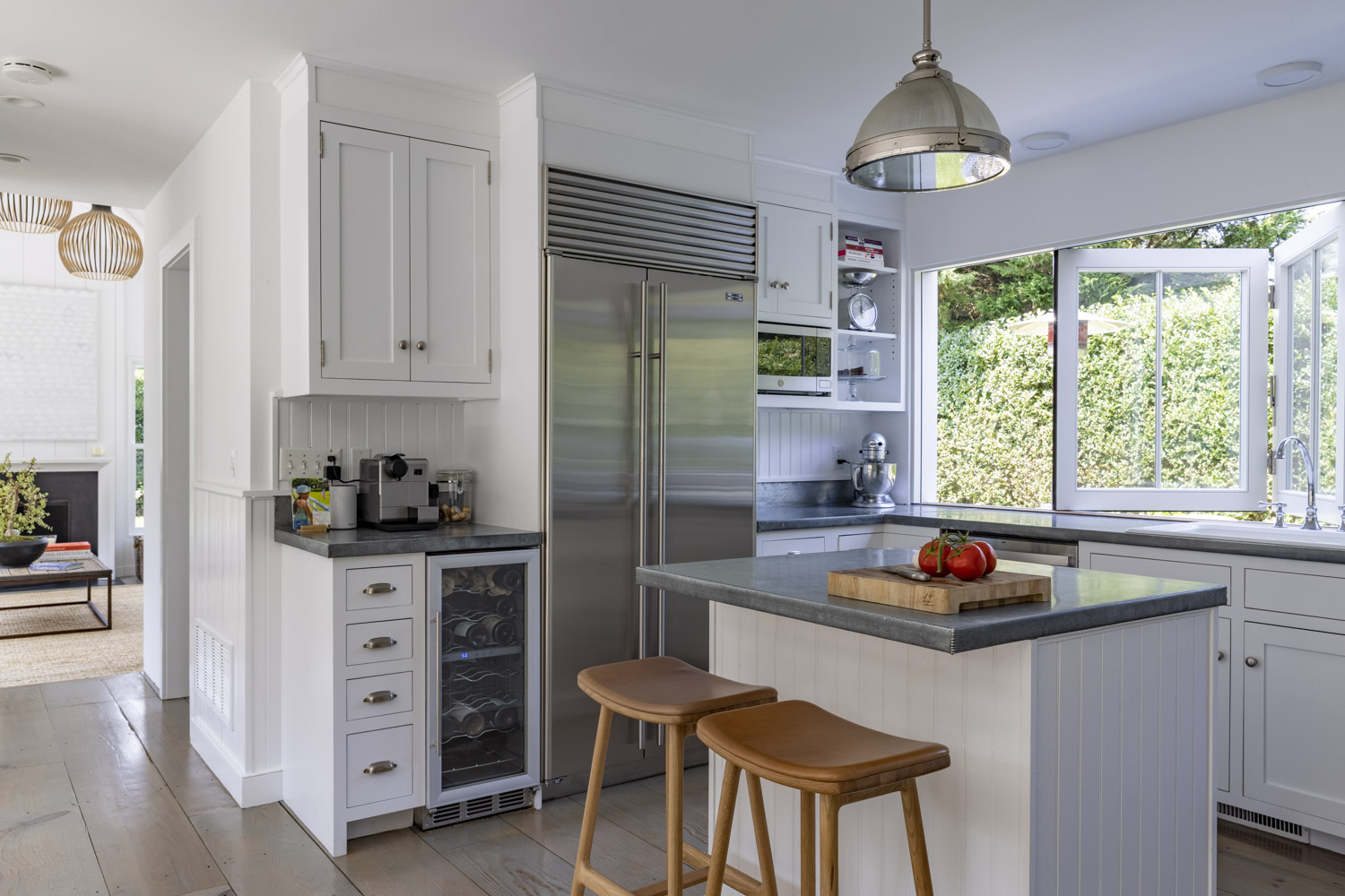 Photo of construction by Ronald Webb Builder.